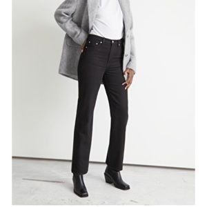& Other Stories black high rise denim
